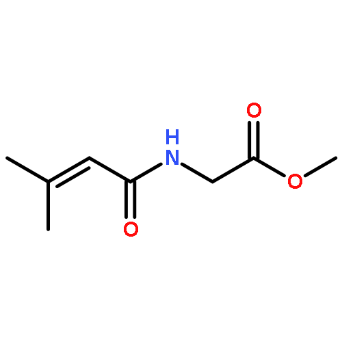 Glycine, N-(3-methyl-1-oxo-2-butenyl)-, methyl ester