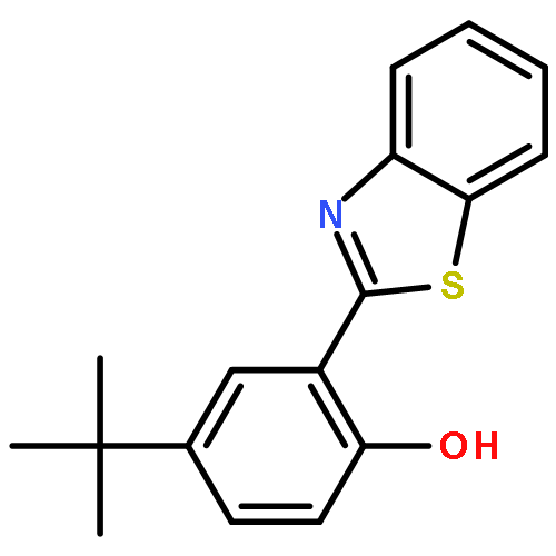 Phenol, 2-(2-benzothiazolyl)-4-(1,1-dimethylethyl)-