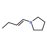 Pyrrolidine, 1-(1E)-1-butenyl-