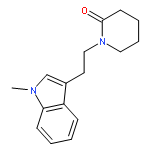 1-[2-(1-METHYLINDOL-3-YL)ETHYL]PIPERIDIN-2-ONE