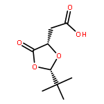 1,3-Dioxolane-4-acetic acid, 2-(1,1-dimethylethyl)-5-oxo-, (2S,4S)-