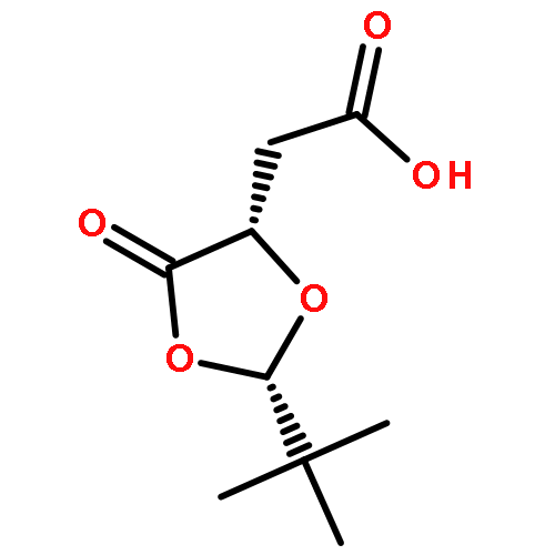 1,3-Dioxolane-4-acetic acid, 2-(1,1-dimethylethyl)-5-oxo-, (2S,4S)-