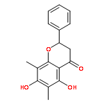 (2S)-5,7-dihydroxy-6,8-dimethyl-2-phenyl-2,3-dihydro-4H-chromen-4-one