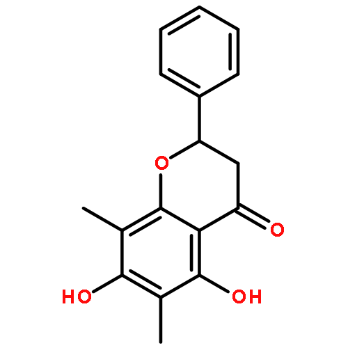 (2S)-5,7-dihydroxy-6,8-dimethyl-2-phenyl-2,3-dihydro-4H-chromen-4-one