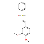 Benzene, 1,2-dimethoxy-4-[(1E)-2-(phenylsulfonyl)ethenyl]-