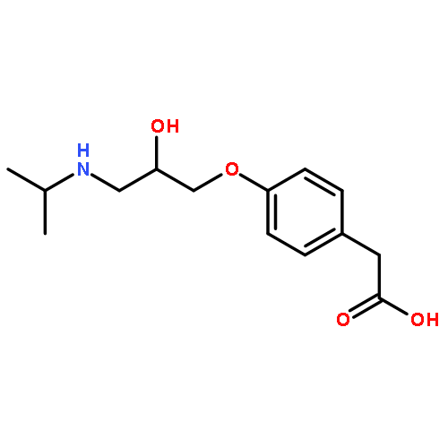 {4-[2-hydroxy-3-(propan-2-ylamino)propoxy]phenyl}acetic acid