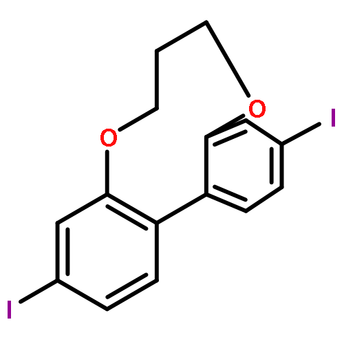 6H-DIBENZO[F,H][1,5]DIOXONIN, 7,8-DIHYDRO-3,11-DIIODO-