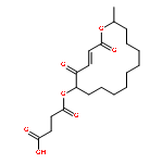 4-{[(3Z)-16-methyl-2,5-dioxooxacyclohexadec-3-en-6-yl]oxy}-4-oxobutanoic acid