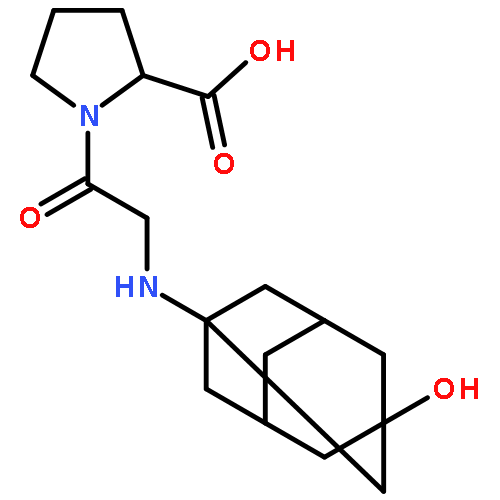 (2S)-1-[2-[(3-hydroxy-1-adamantyl)amino]acetyl]pyrrolidine-2-carboxylic acid