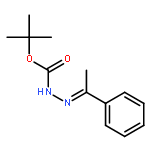 Hydrazinecarboxylic acid, (1-phenylethylidene)-, 1,1-dimethylethyl ester