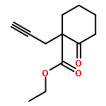 Cyclohexanecarboxylic acid, 2-oxo-1-(2-propynyl)-, ethyl ester