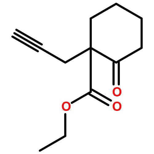 Cyclohexanecarboxylic acid, 2-oxo-1-(2-propynyl)-, ethyl ester