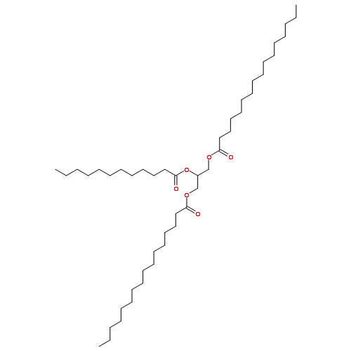 Hexadecanoic acid, 2-[(1-oxododecyl)oxy]-1,3-propanediyl ester