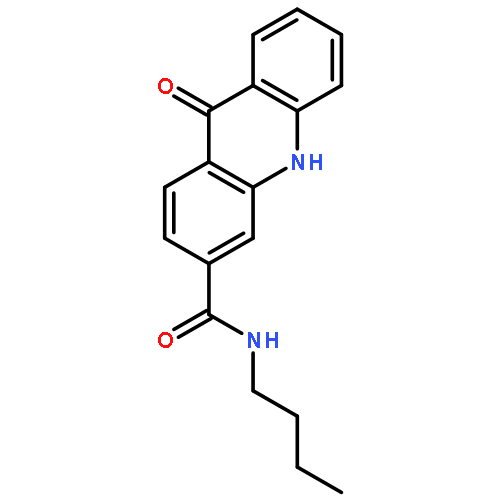 3-ACRIDINECARBOXAMIDE, N-BUTYL-9,10-DIHYDRO-9-OXO-