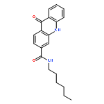 3-Acridinecarboxamide, N-hexyl-9,10-dihydro-9-oxo-