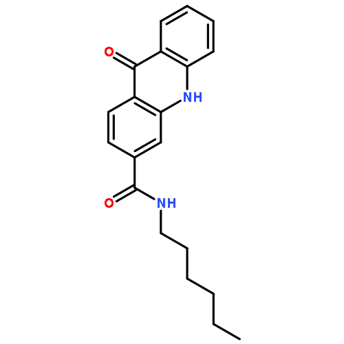 3-Acridinecarboxamide, N-hexyl-9,10-dihydro-9-oxo-