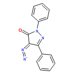 3H-PYRAZOL-3-ONE, 4-DIAZO-2,4-DIHYDRO-2,5-DIPHENYL-