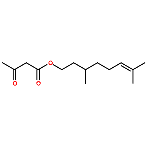 BUTANOIC ACID, 3-OXO-, 3,7-DIMETHYL-6-OCTENYL ESTER