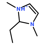 1H-Imidazolium, 2-ethyl-1,3-dimethyl-