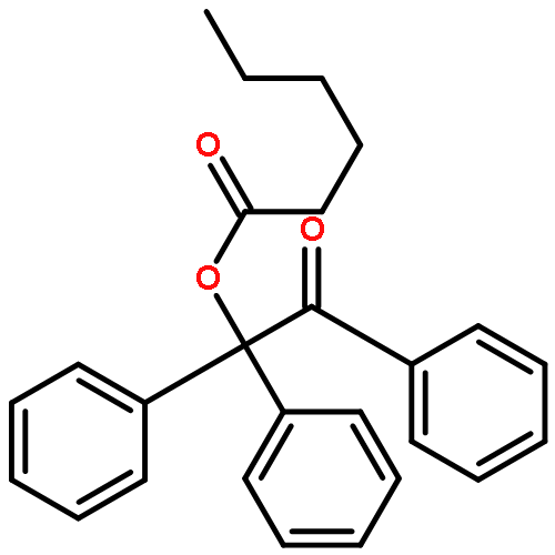 Hexanoic acid, 2-oxo-1,1,2-triphenylethyl ester