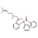 6-Octenoic acid, 3,7-dimethyl-, 2-oxo-1,1,2-triphenylethyl ester, (3R)-