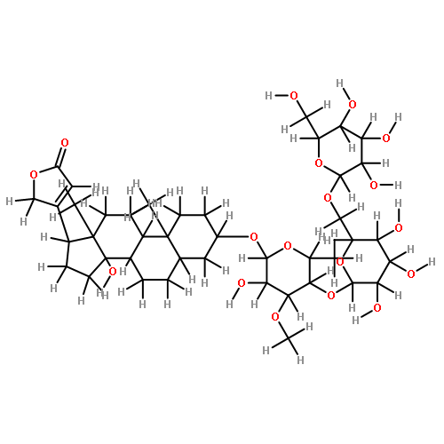 3beta-[O4-(O6-beta-D-glucopyranosyl-beta-D-glucopyranosyl)-O3-methyl-6-deoxy-alpha-L-glucopyranosyloxy]-14-hydroxy-5beta,14beta-card-20(22)-ene