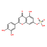 4H-1-Benzopyran-4-one,2-(3,4-dihydroxyphenyl)-5-hydroxy-7-(sulfooxy)-