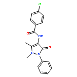 Benzamide,4-chloro-N-(2,3-dihydro-1,5-dimethyl-3-oxo-2-phenyl-1H-pyrazol-4-yl)-