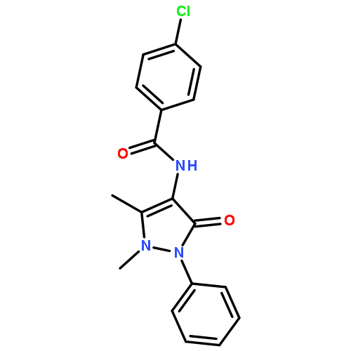 Benzamide,4-chloro-N-(2,3-dihydro-1,5-dimethyl-3-oxo-2-phenyl-1H-pyrazol-4-yl)-