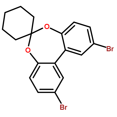 Spiro[cyclohexane-1,6'-dibenzo[d,f][1,3]dioxepin], 2',10'-dibromo-