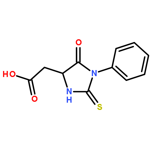 4-Imidazolidineaceticacid, 5-oxo-1-phenyl-2-thioxo-