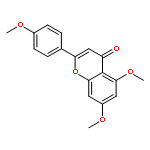 4H-1-Benzopyran-4-one,5,7-dimethoxy-2-(4-methoxyphenyl)-