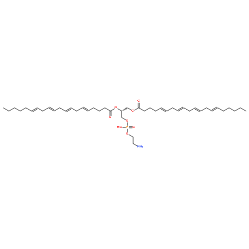 5,8,11,14-Eicosatetraenoicacid, 2-ethyl-2-(hydroxymethyl)-,1,1'-[(1R)-1-[[[(2-aminoethoxy)hydroxyphosphinyl]oxy]methyl]-1,2-ethanediyl]ester, (5Z,5'Z,8Z,8'Z,11Z,11'Z,14Z,14'Z)-