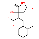 optically inactive 2-hydroxy-heptadecane-1,2,3-tricarboxylic acid