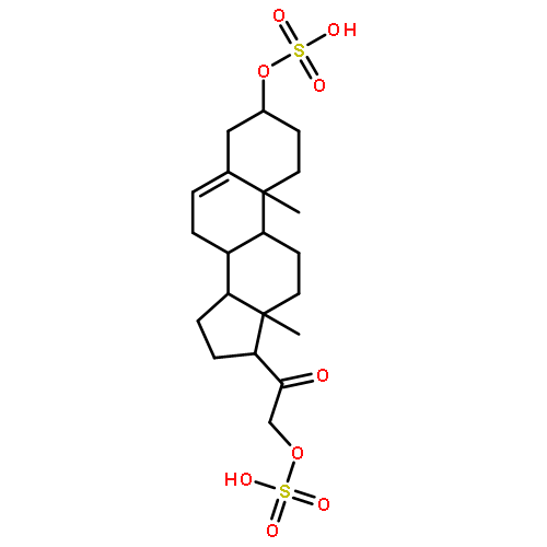 (3beta)-20-oxopregn-5-ene-3,21-diyl bis(hydrogen sulfate)