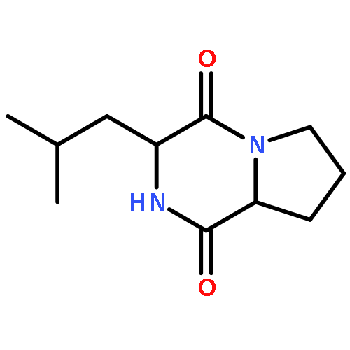 Pyrrolo[1,2-a]pyrazine-1,4-dione, hexahydro-3-(2-methylpropyl)-