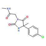 2-[4-(4-CHLOROPHENYL)-4-METHYL-2,5-DIOXOIMIDAZOLIDIN-1-YL]-N-METHYLACETAMIDE