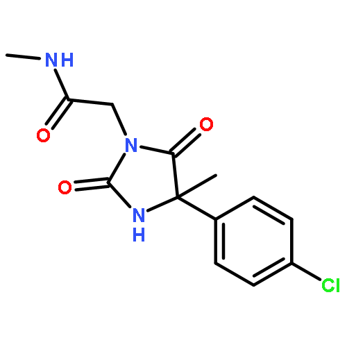 2-[4-(4-CHLOROPHENYL)-4-METHYL-2,5-DIOXOIMIDAZOLIDIN-1-YL]-N-METHYLACETAMIDE