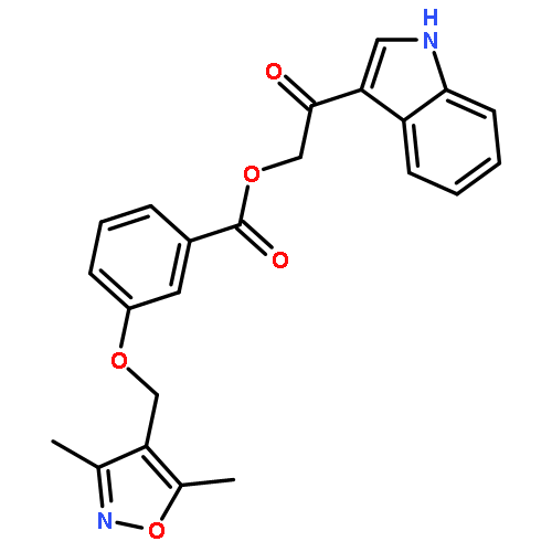 [2-(1H-INDOL-3-YL)-2-OXOETHYL] 3-[(3,5-DIMETHYL-1,2-OXAZOL-4-YL)METHOXY]BENZOATE