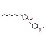 Benzoic acid, 4-(heptyloxy)-, 4-carboxyphenyl ester