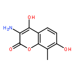 3-AMINO-4,7-DIHYDROXY-8-METHYLCHROMEN-2-ONE