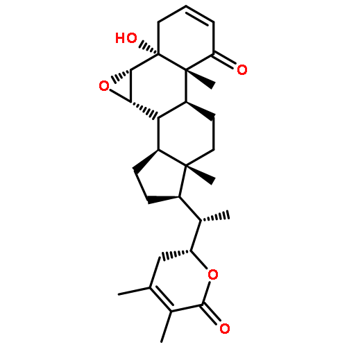 Ergosta-2,24-dien-26-oicacid, 6,7-epoxy-5,22-dihydroxy-1-oxo-, d-lactone, (5a,6a,7a,22R)-