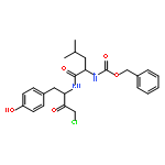 N~2~-[(benzyloxy)carbonyl]-N-[(2S)-4-chloro-1-(4-hydroxyphenyl)-3-oxobutan-2-yl]-L-leucinamide