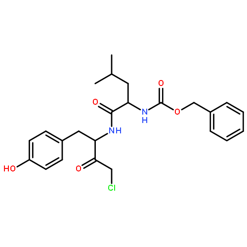 N~2~-[(benzyloxy)carbonyl]-N-[(2S)-4-chloro-1-(4-hydroxyphenyl)-3-oxobutan-2-yl]-L-leucinamide