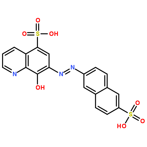 5-Quinolinesulfonicacid, 8-hydroxy-7-[2-(6-sulfo-2-naphthalenyl)diazenyl]-