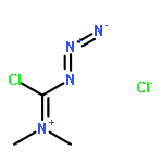 Methanaminium, N-(azidochloromethylene)-N-methyl-, chloride