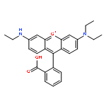 Xanthylium, 9-(2-carboxyphenyl)-3-(diethylamino)-6-(ethylamino)-