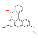 XANTHYLIUM, 3-AMINO-9-(2-CARBOXYPHENYL)-6-(ETHYLAMINO)-