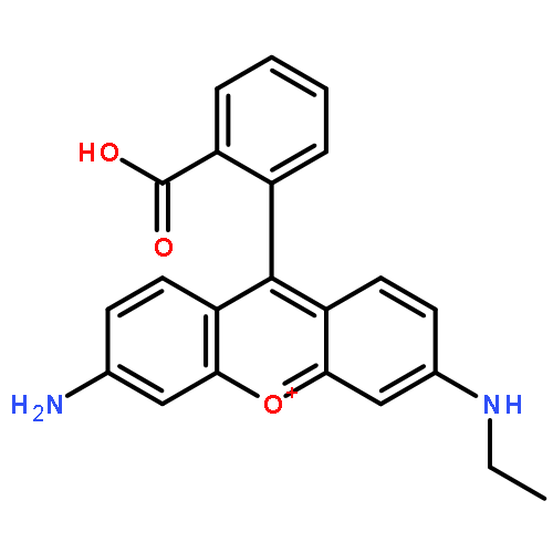 XANTHYLIUM, 3-AMINO-9-(2-CARBOXYPHENYL)-6-(ETHYLAMINO)-