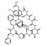 CYCLO(L-ALANYL-D-PHENYLALANYL-L-PROLYL-L-PHENYLALANYL-D-PHENYLALANYL-L-ASPARAGINYL-L-GLUTAMINYL-L-TYROSYL-L-VALYL-L-ORNITHYL)